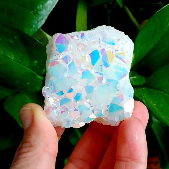 Aura Quartz Crystal Cluster - 2x2x1.5" - Home Decor Accent - Picture 1 of 2